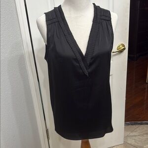 White House Black Market Black Sleeveless Blouse